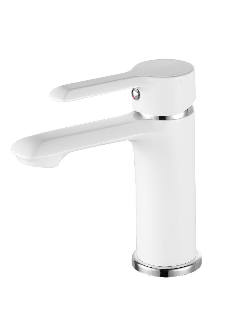 Смеситель для умывальника ESCO SR26W SORRENTO WHITE,две шпильки,белый хром