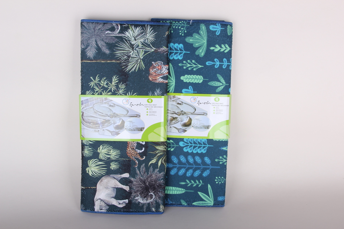 Коврик для сушки посуды 38х50см микс 7407