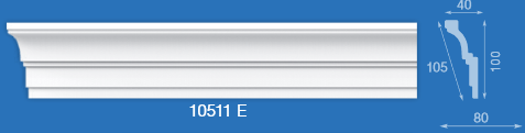 Плинтус потолочный "Формат" №10511 2м 10511Е