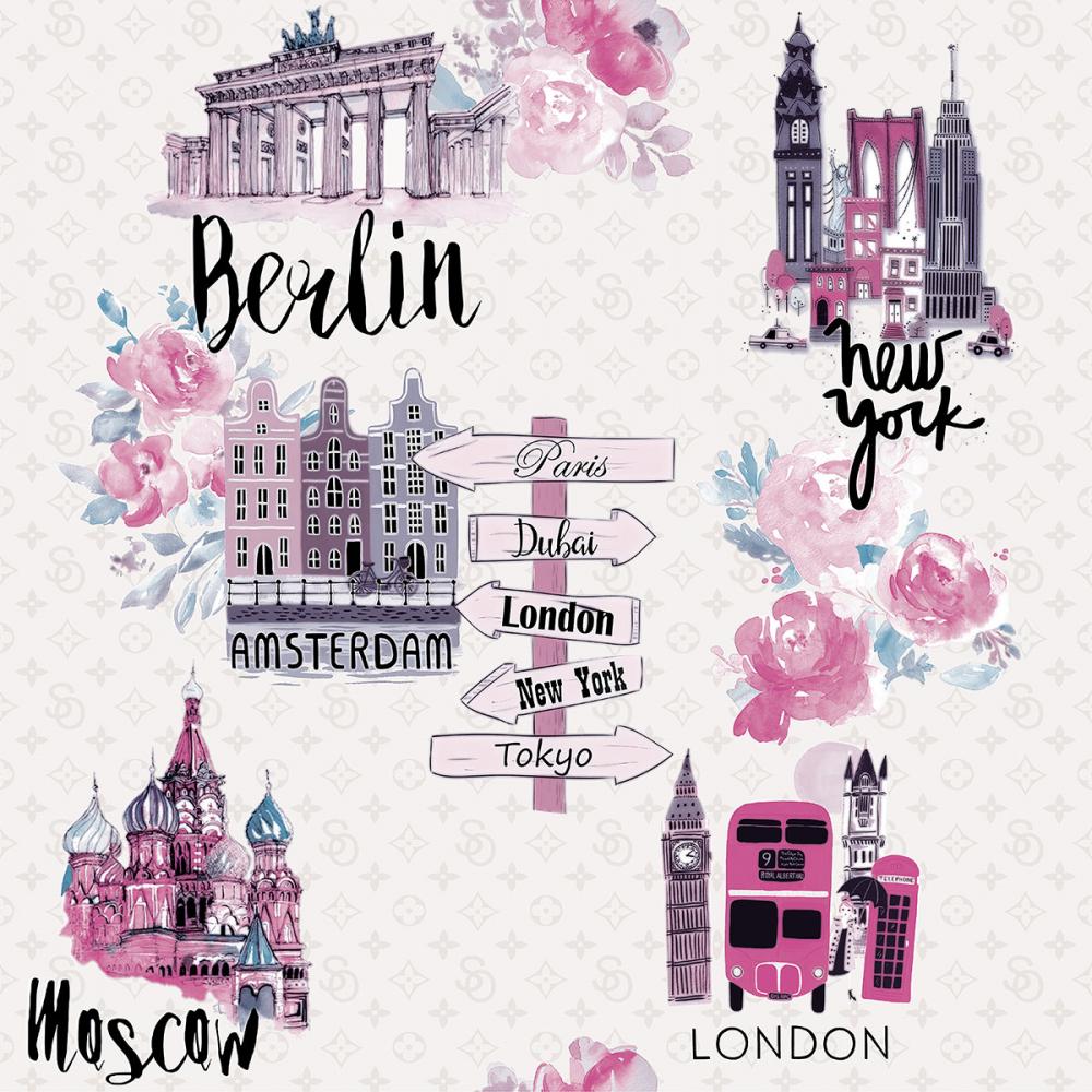 Обои бумажные дуплекс СОФ Амстердам 0,53х10м 860-03860-03- купить в АПлайн