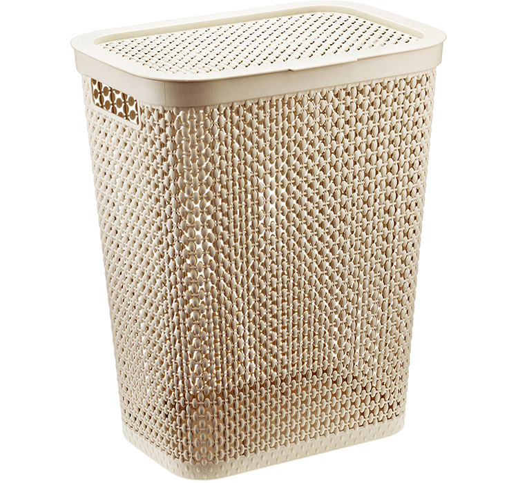 Корзина для белья пласт. Пирула 35л латте М2614