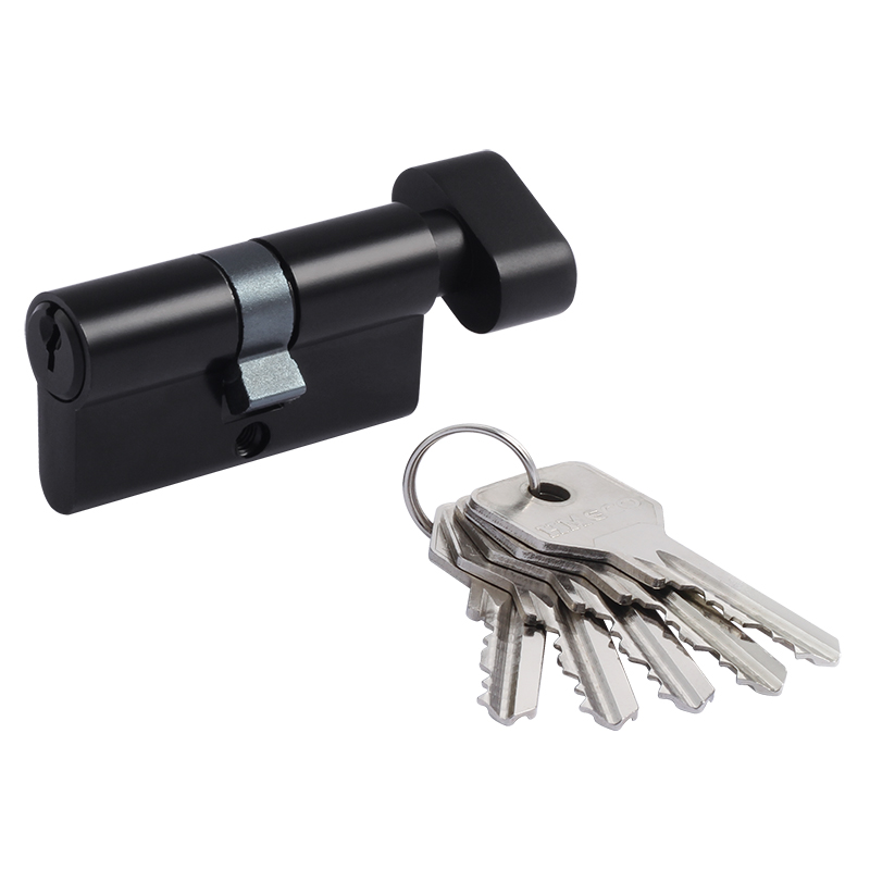 Цилиндр замка (личинка) НОРА-М STD Al ЛВ-60 30х30мм с вертушкой черный - 19036 - купить в АПлайн