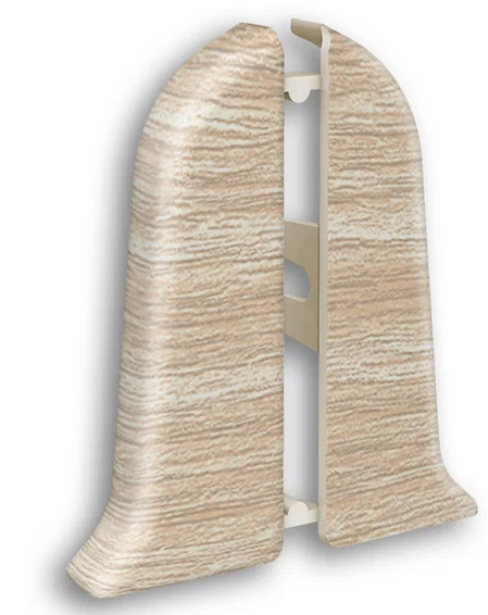 Торцевые (10 пар) для плинтуса "Идеал Классик" 55мм, 218 Дуб европейский