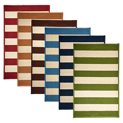 КОВРИК "DUBLIN" 50Х80СМ ЛАТЕКС.ОСНОВА МИКС ЦВЕТ 6ШТ VORTEX /22437