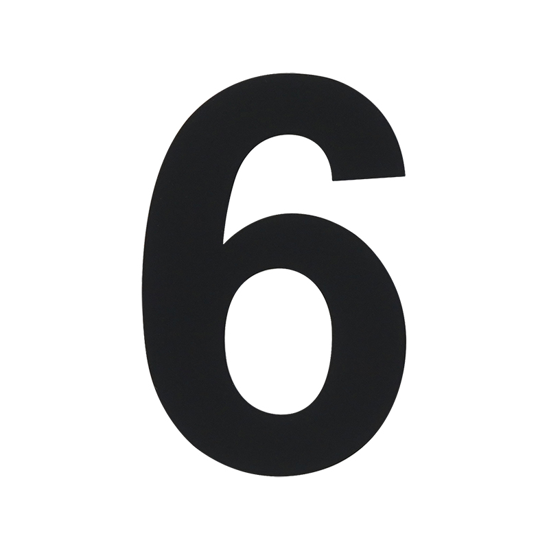 Цифра дверная Luxe "6/9" сталь самоклеющаяся 75мм черный20151- купить в АПлайн