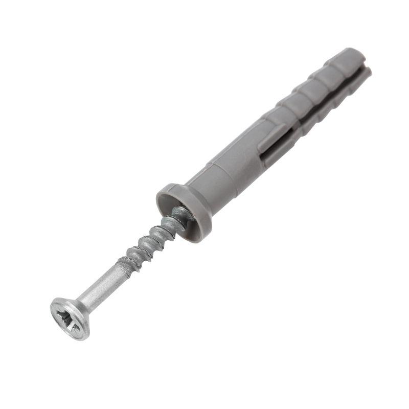 Дюбель-гвоздь потайной бортик 8х60 пакет (12шт) BISKREP