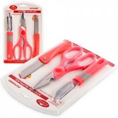 Набор кух. нож+ножницы+овощечистка 30392