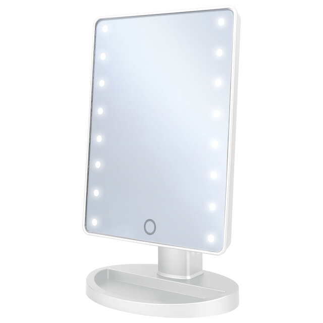 Зеркало косметическое ENERGY LED с подсветкой,пит. 4хАА не в компл. 26х17см EN-704 / 807