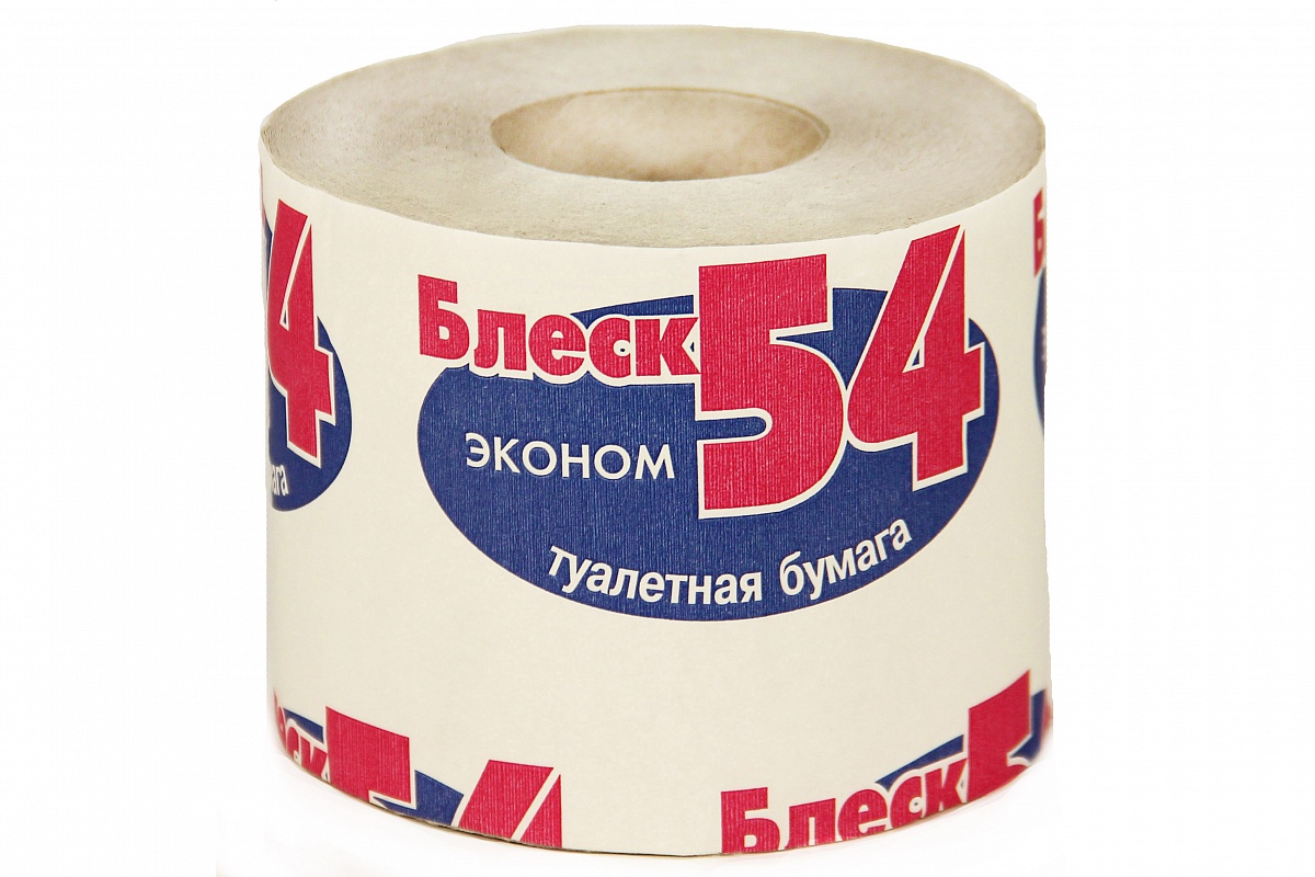 Бумага туалетная Блеск 54 100г эконом