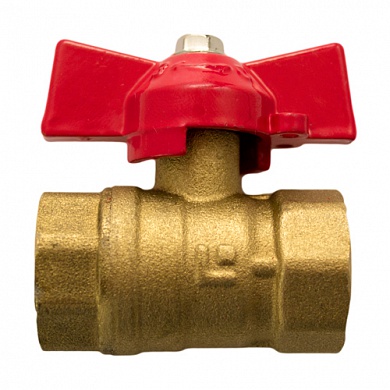 Кран шаровой 11Б27п1 бабочка 1/2 (D15) г/г (вн/вн)