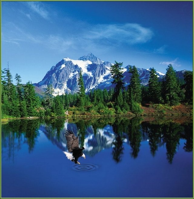 Фотообои "Горное озеро" 6л. 196х201