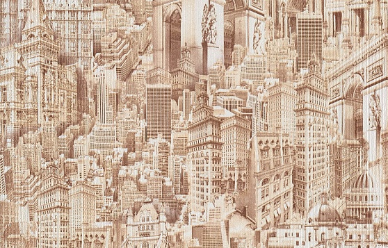 Обои бумажные дуплекс Брянск Город 1 0,53х10м С16БР