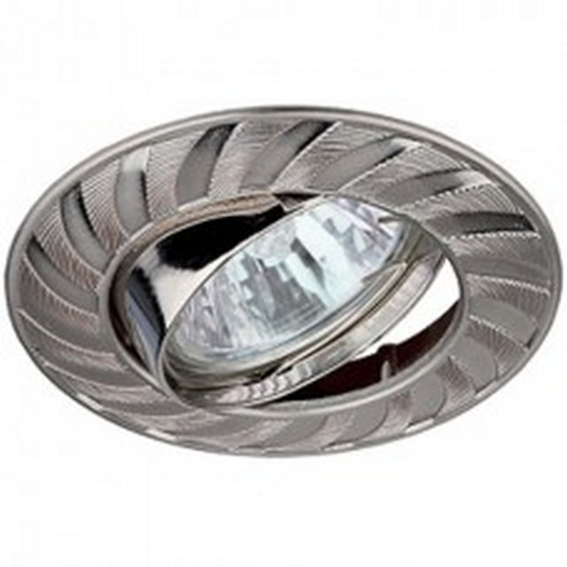 СВЕТИЛЬНИК "ЭРА" KL7А SN MR1612V/220V 50W "КОЛЕСО" САТИН НИКЕЛЬ /749/