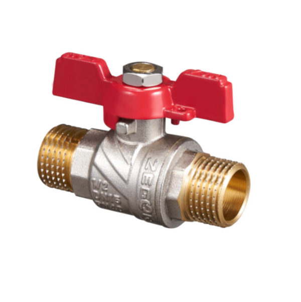 Кран шаровой ZEGOR бабочка 1/2" латунный полнопроходной нар/нар(ш/ш) CW617N,FNN11 - FNN11 - купить в АПлайн