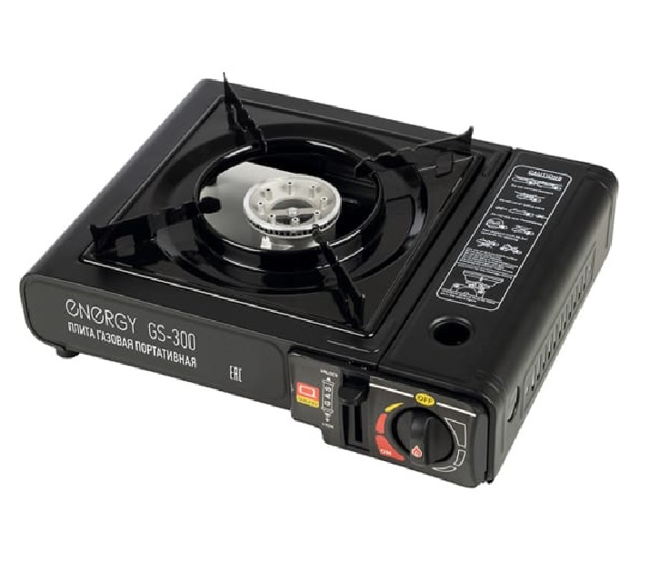 Плитка газовая ENERGY GS-300 портативная 2 типа подключения 105311