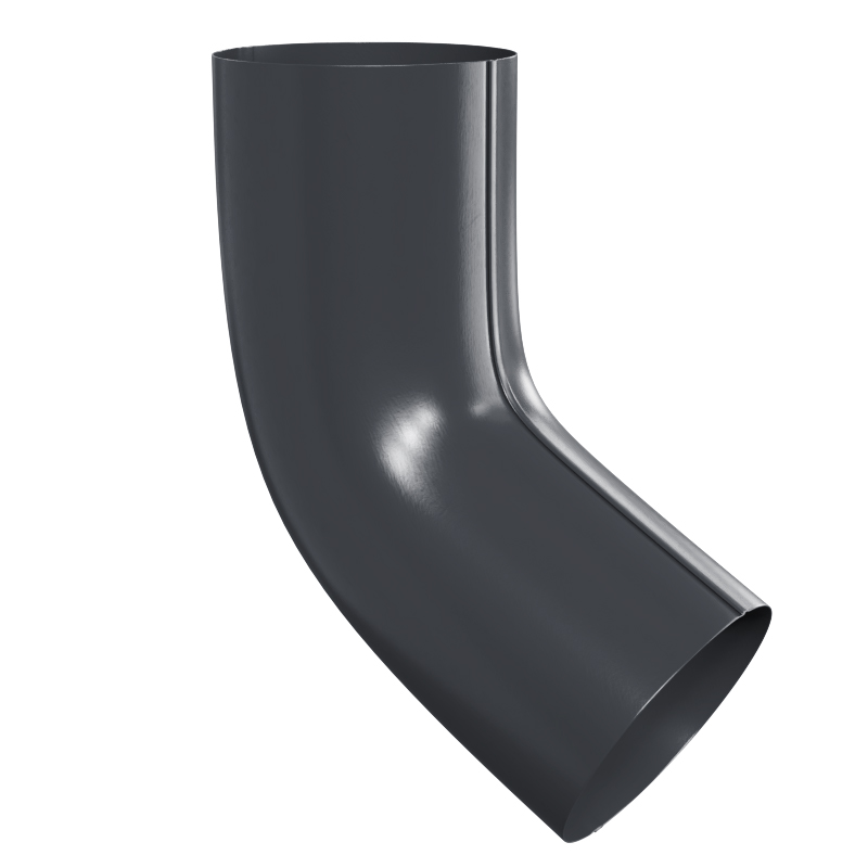 Колено гнутое D100мм RAL7024 серый