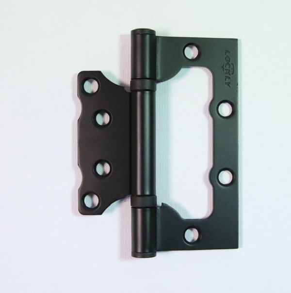 Петля накладная (бабочка) LOCKLY 100*75*2,5 черный никель (2шт)7-600- купить в АПлайн