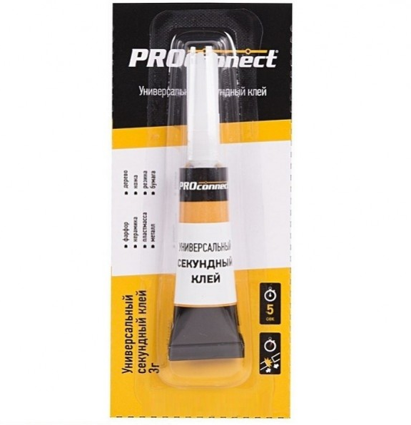 Клей секундный универсальный PROconnect мультикарта 3г61-0900- купить в АПлайн