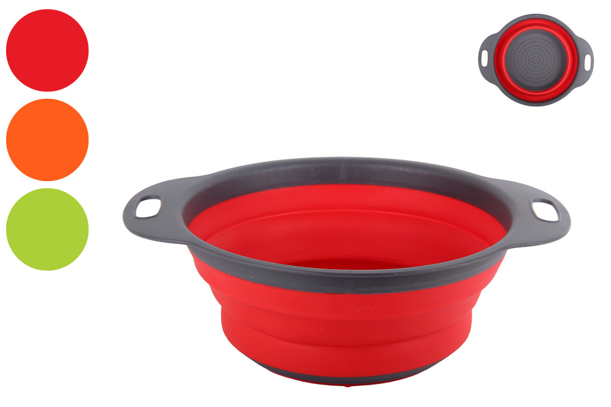 Дуршлаг пласт. 24.5х19.5см микс 4938-1