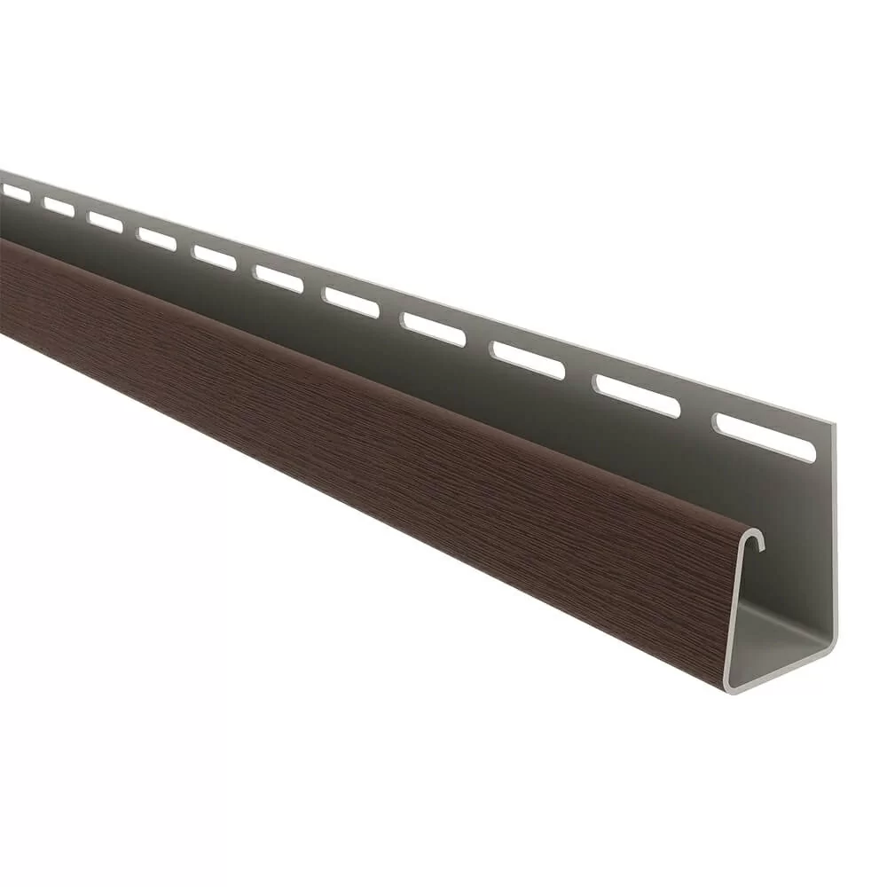 Профиль - J "ТехноНИКОЛЬ" для фасадных панелей (темно-коричневый) 3м