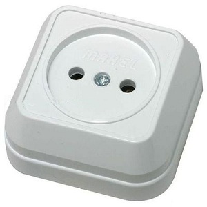 РОЗЕТКА 1 ОП SIVA USTU БЕЛАЯ 16А IP20 Б/З КВАДРАТНАЯ MAKEL 45102