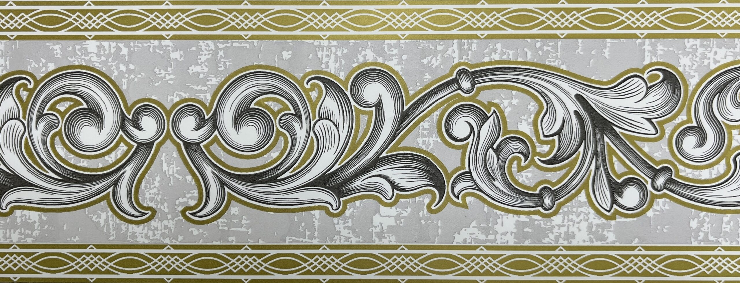 Бордюр бумажный декоративный желтый 8смх14м Б1608-21  - Б1608-21 - купить в АПлайн