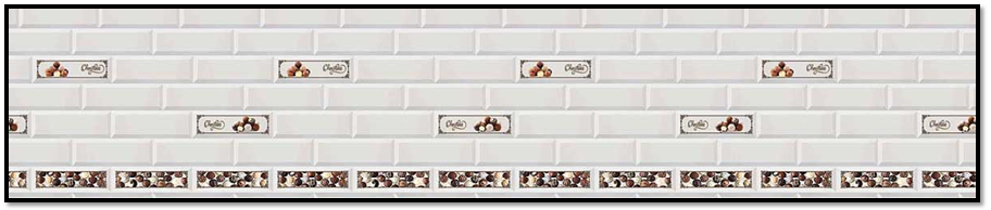 Панель-фартук Керамика Choco термоперевод 600х2000мм