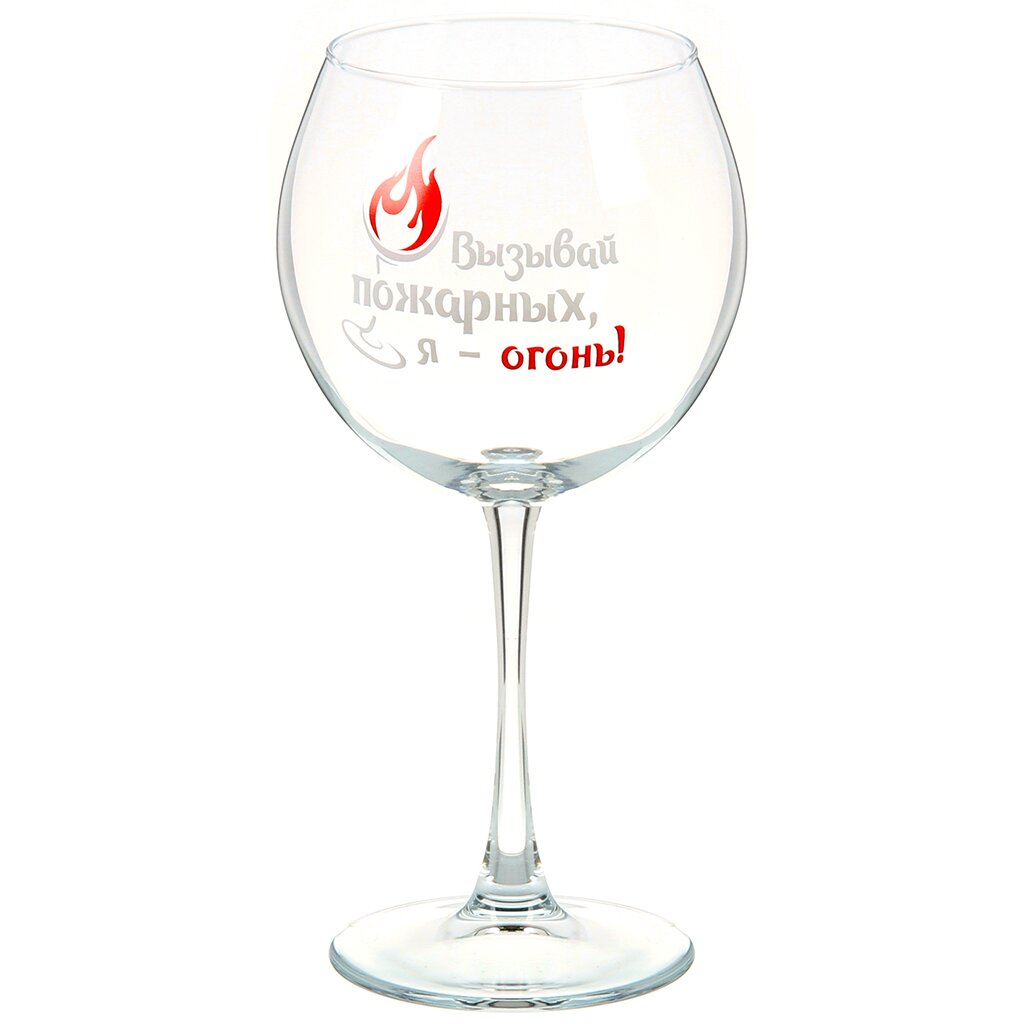 Бокал стекл. Винчик 650мл 306-Д микс 450038 -  306-Д 450038 - купить в АПлайн