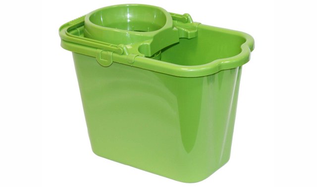 Ведро пласт. 9,5л с отжимом ярко-зеленое М2421