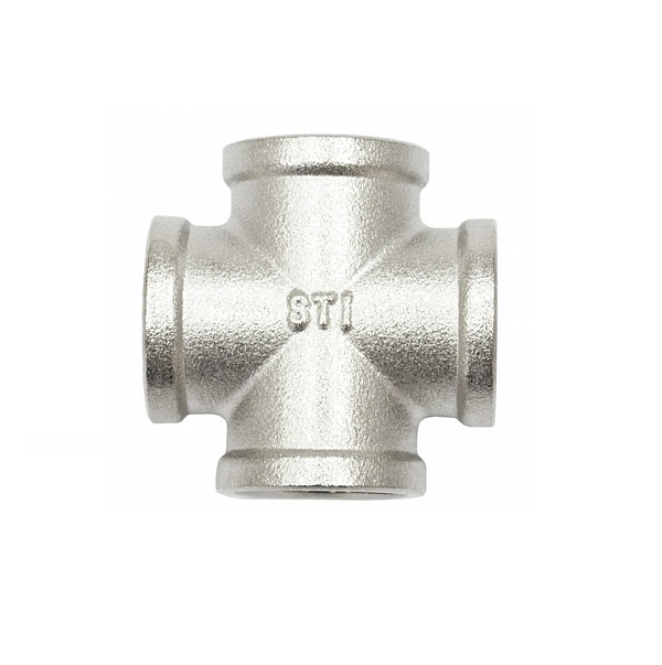 Крестовина 1/2" внутренняя резьба никелированный - 00000000780 - купить в АПлайн