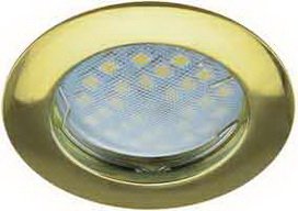 СВЕТИЛЬНИК ВСТР."ECOLA" DL100 MR16 GU5.3  ЗОЛОТО FG1601EFF /291/