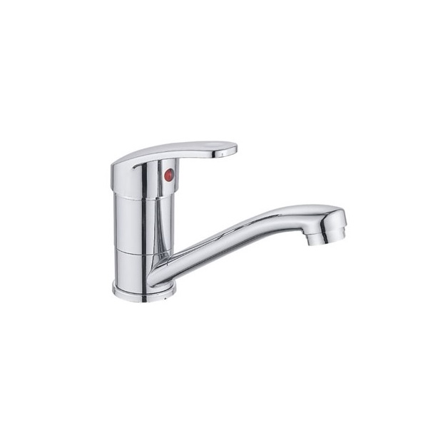 Смеситель для кухни GR шар. с коротким изливом 180мм (без подводки) d35 104042-GR