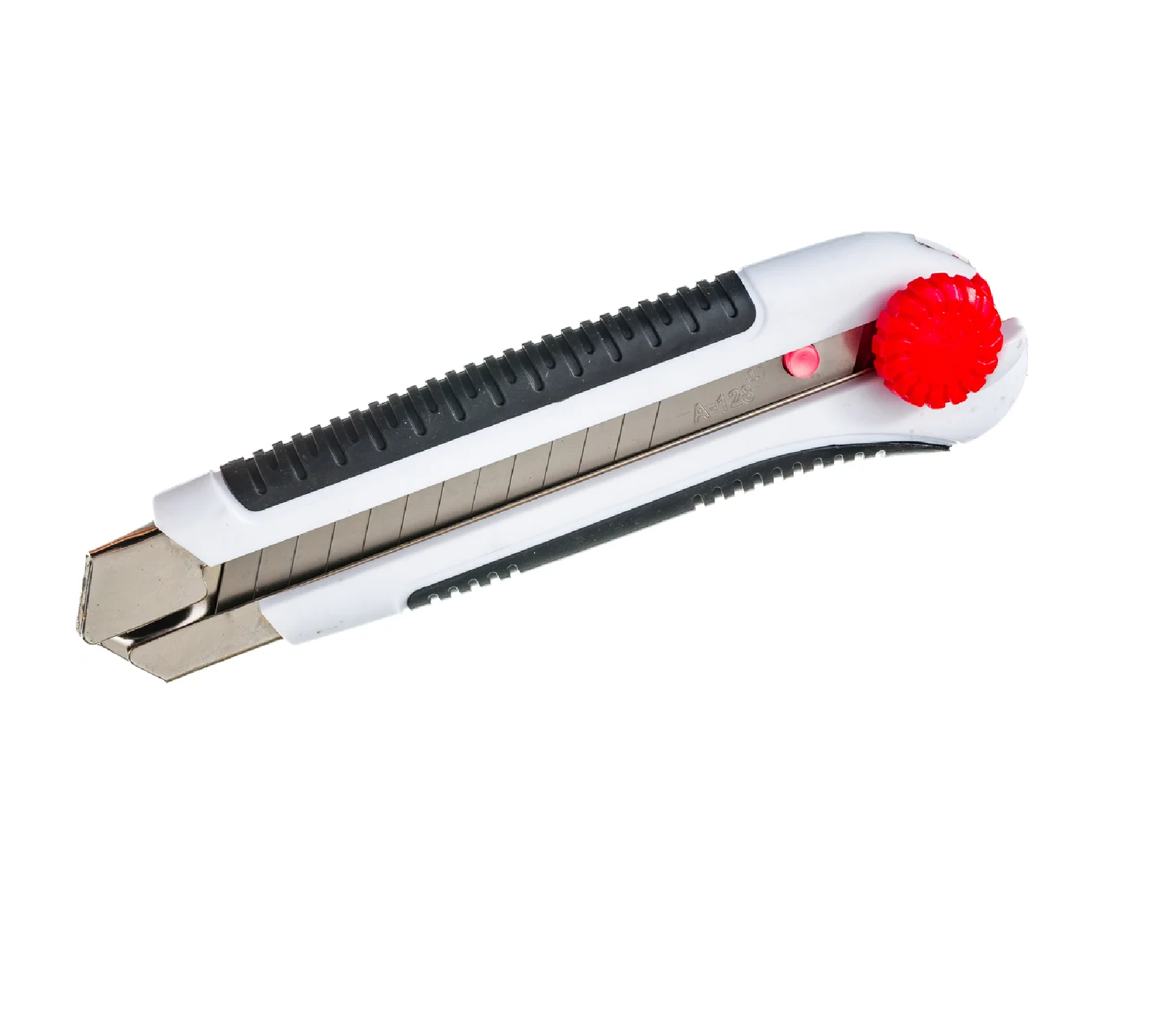 Нож обрезиненный с выдвижными лезвиями 25мм ABS+TPR Монтажник 600508