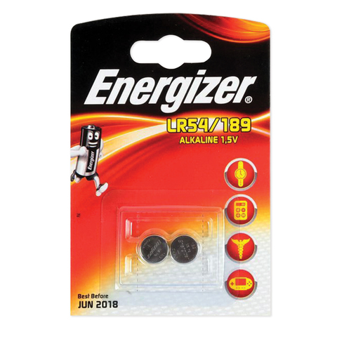 ЭЛЕМЕНТ ПИТАНИЯ АЛКАЛИН. ENERGIZER ALKALINE LR54/189 G13 BL2 2ШТ. (088)