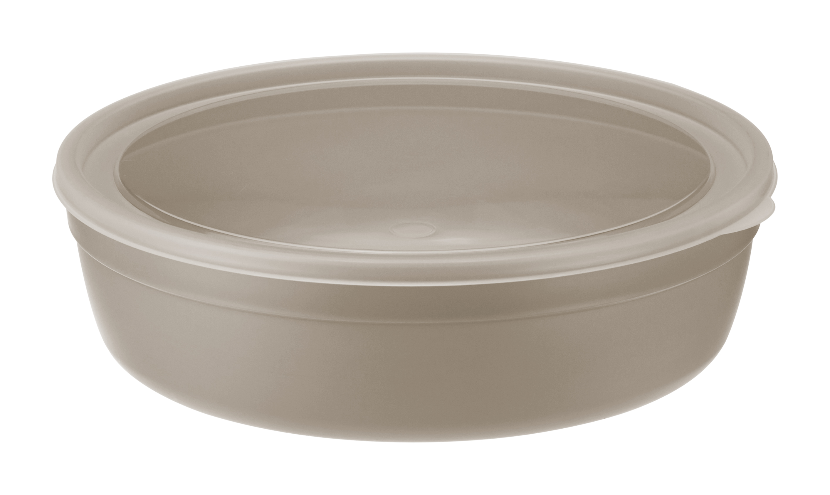 Миска пласт. 2,8л капучино с крышкой М1303