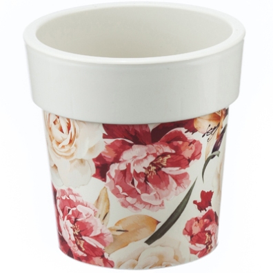 КАШПО ТУБУС ДЕКО 200ММ 2,5Л ЦВЕТЫ М3169