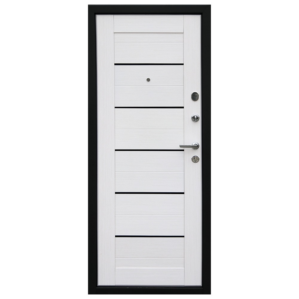 Дверь металлическая Форпост Эверест Царга Б 2050х960-R Дуб белёный, правая