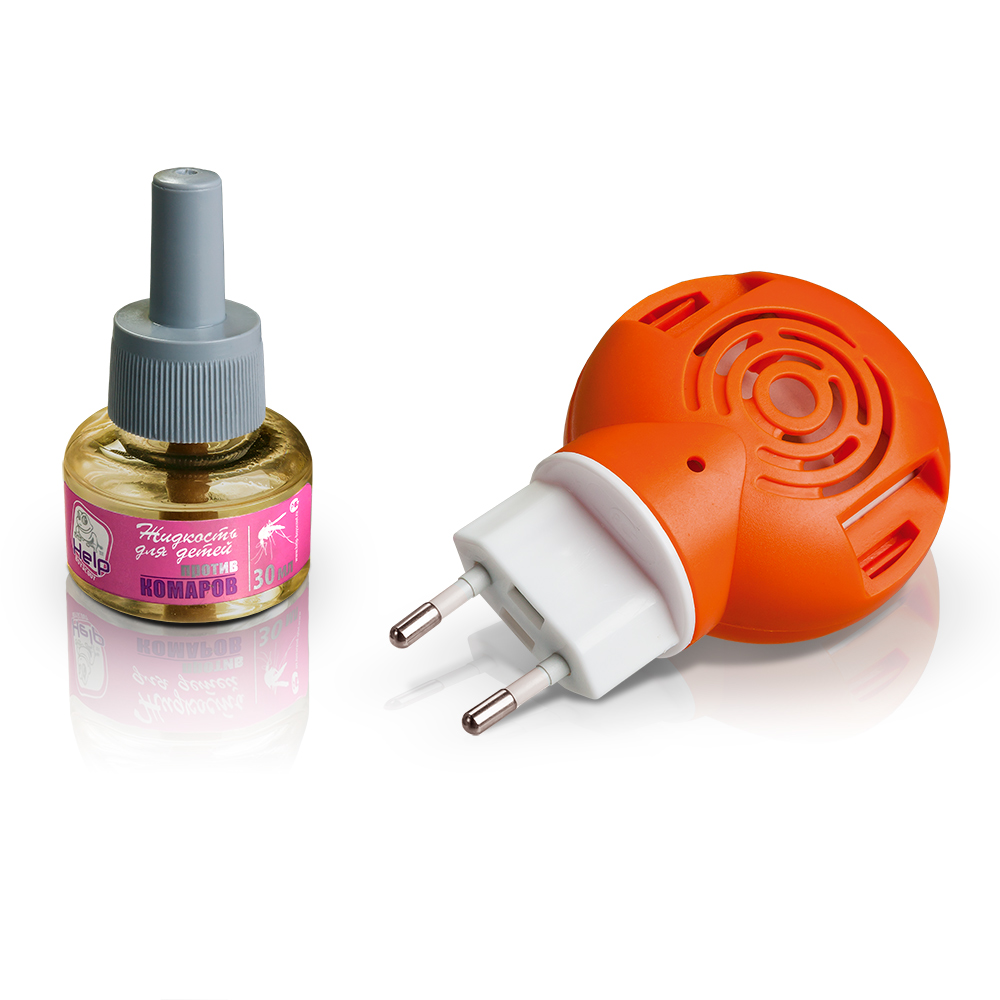 КОМПЛЕКТ ОТ КОМАРОВ ДЕТСКИЙ "HELP" ФУМИГАТОР+ЖИДКОСТЬ 30 НОЧЕЙ 