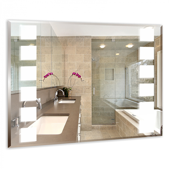 Зеркало MIXLINE "Блюз" 800х600 см светодиодная подсветка, фацет /984/