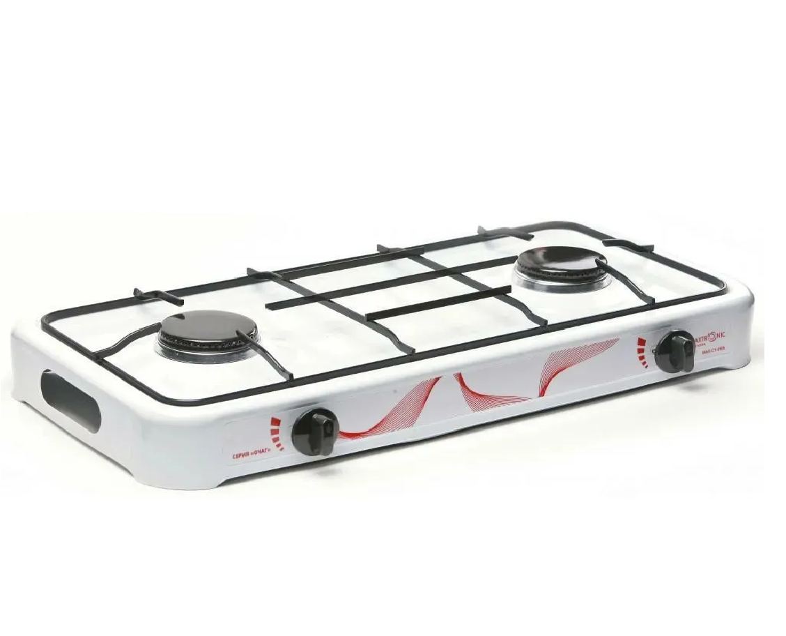 Плитка газовая MAXTRONIC МАХ-АО-002 2-х комфорочная белая 54786/66912