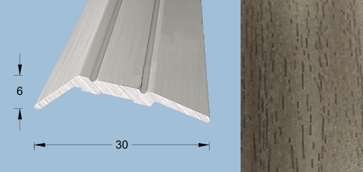 Порог-кант 0,9м 30х6мм П71.1, Бук белый
