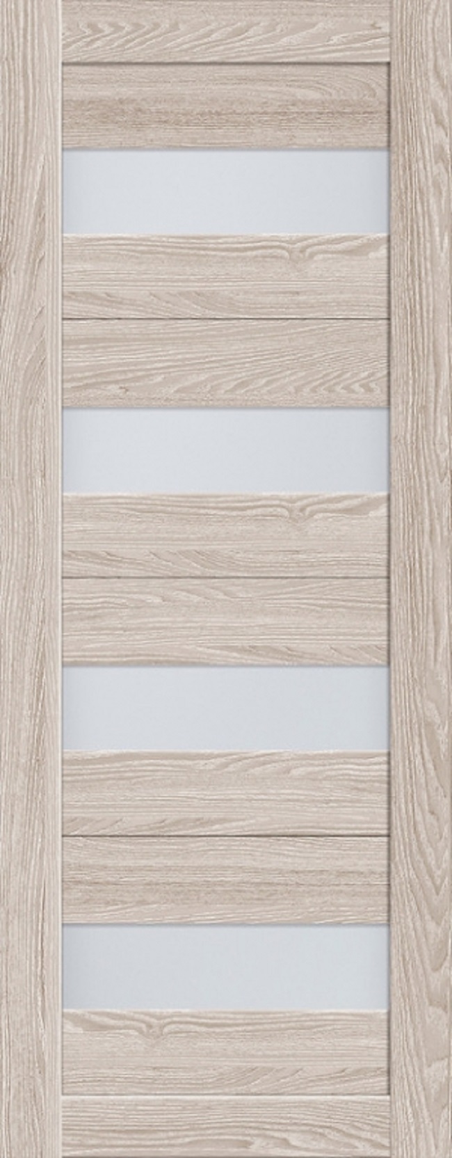 Дверное полотно "Luxury" 571 Капучино М7 600х2000 (Сатинато), Биошпон 