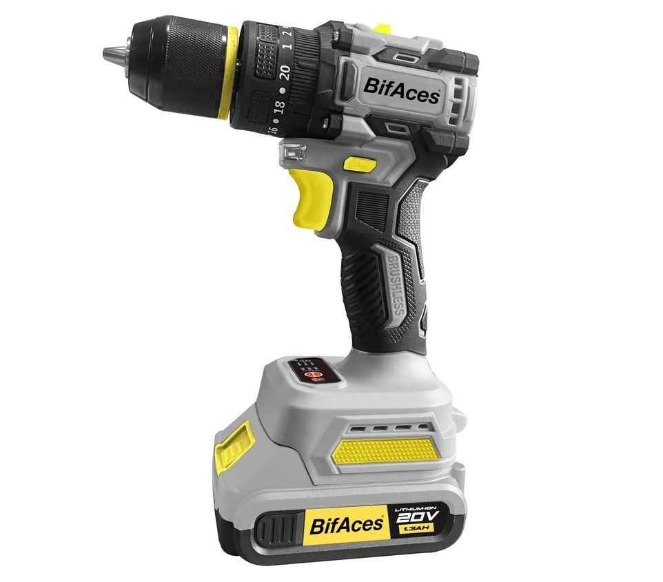 Дрель-шуруповерт аккумуляторная 20В, 50Hm, 2х1,3Ач BifAces DLID-20-A