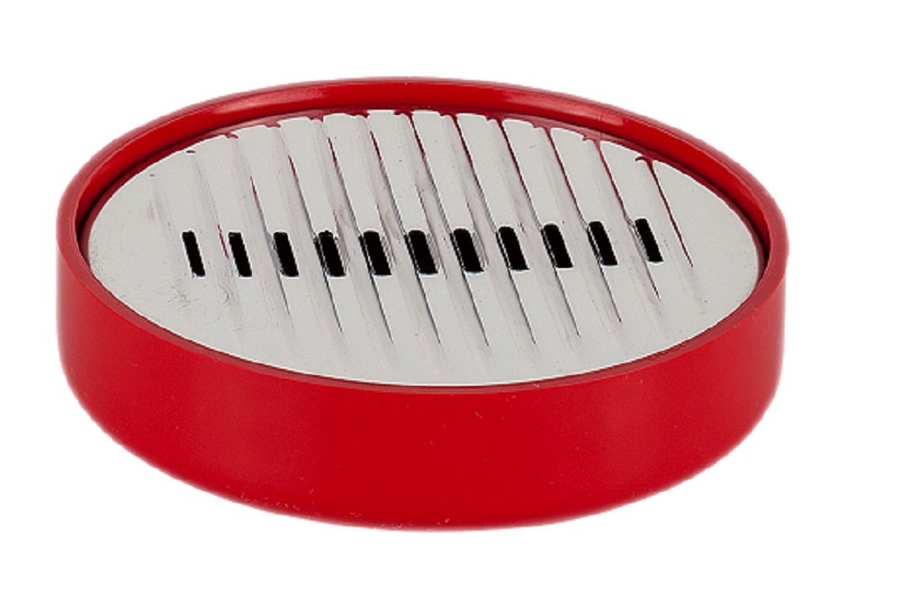 Мыльница пласт."LENOX" круглая Красная арт.М-Е32-04