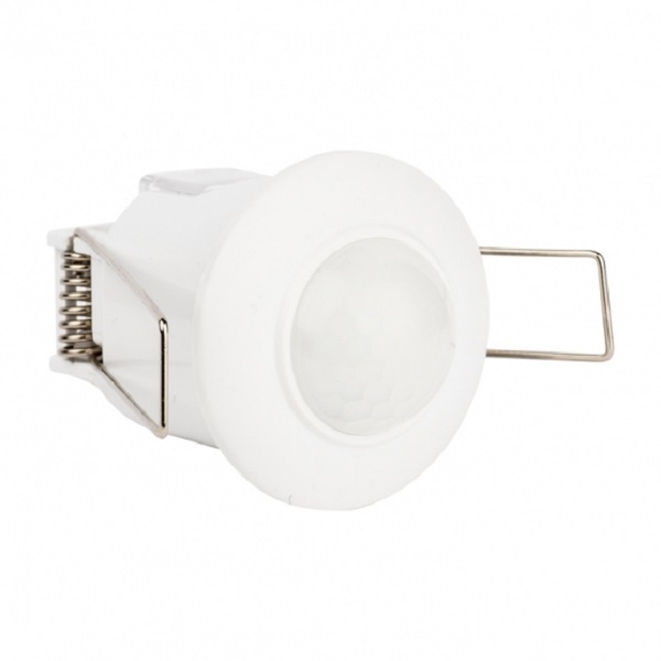 ИК-датчик движ. встраиваемый EKF MS-100 (ДД) 1200Вт, 360гр., до 6м, IP20 dd-ms-100/118dd-ms-100 - купить в АПлайн