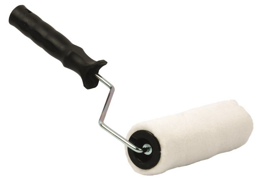 Валик с ручкой Korvus 230мм, полиэстер, ворс 10мм, d=40мм, бюгель6мм, 0316223