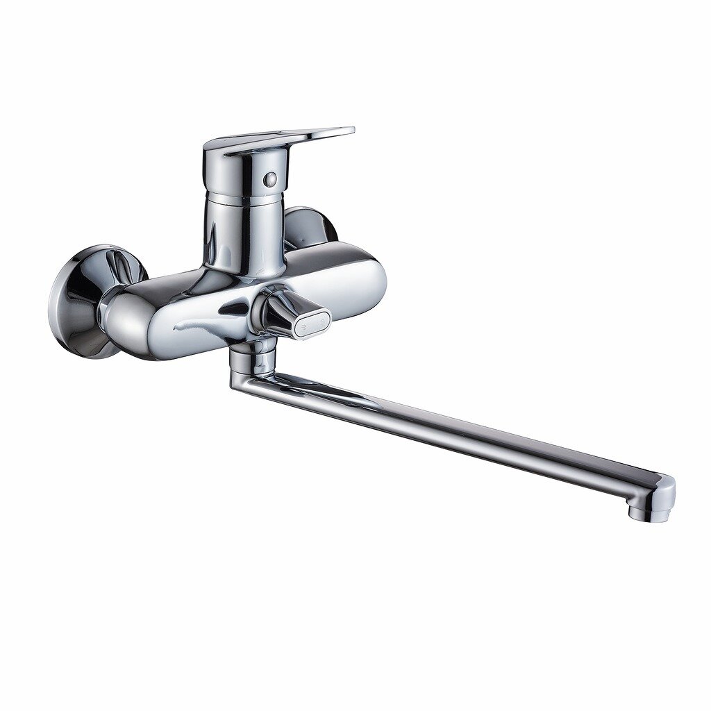 Смеситель для ванны GOTA ROCIO MURCIA D40 1/10 хромированный с длинным изливом 300 мм арт.G084710