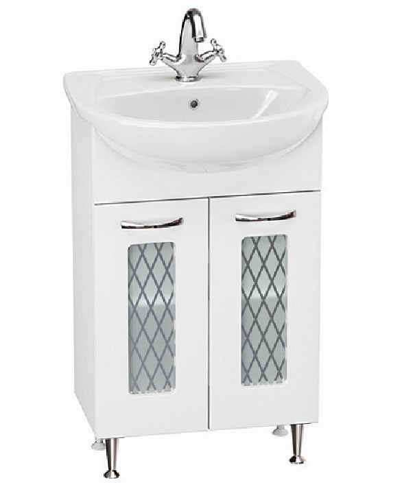 Тумба GRADEONIKA "Артемида" белый с умывальником 55 5182451824- купить в АПлайн