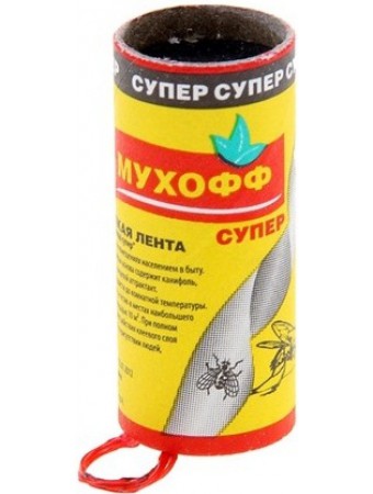 ЛЕНТА ЛИПКАЯ ОТ МУХ "МУХОФФ СУПЕР"