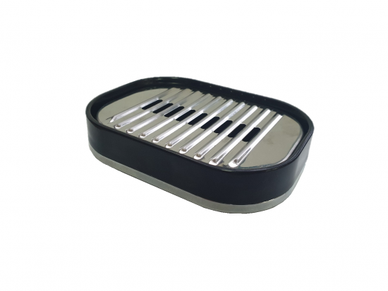 Мыльница пласт."LENOX" овальная темно-синия D13х3см арт.М-Е32-13/1 